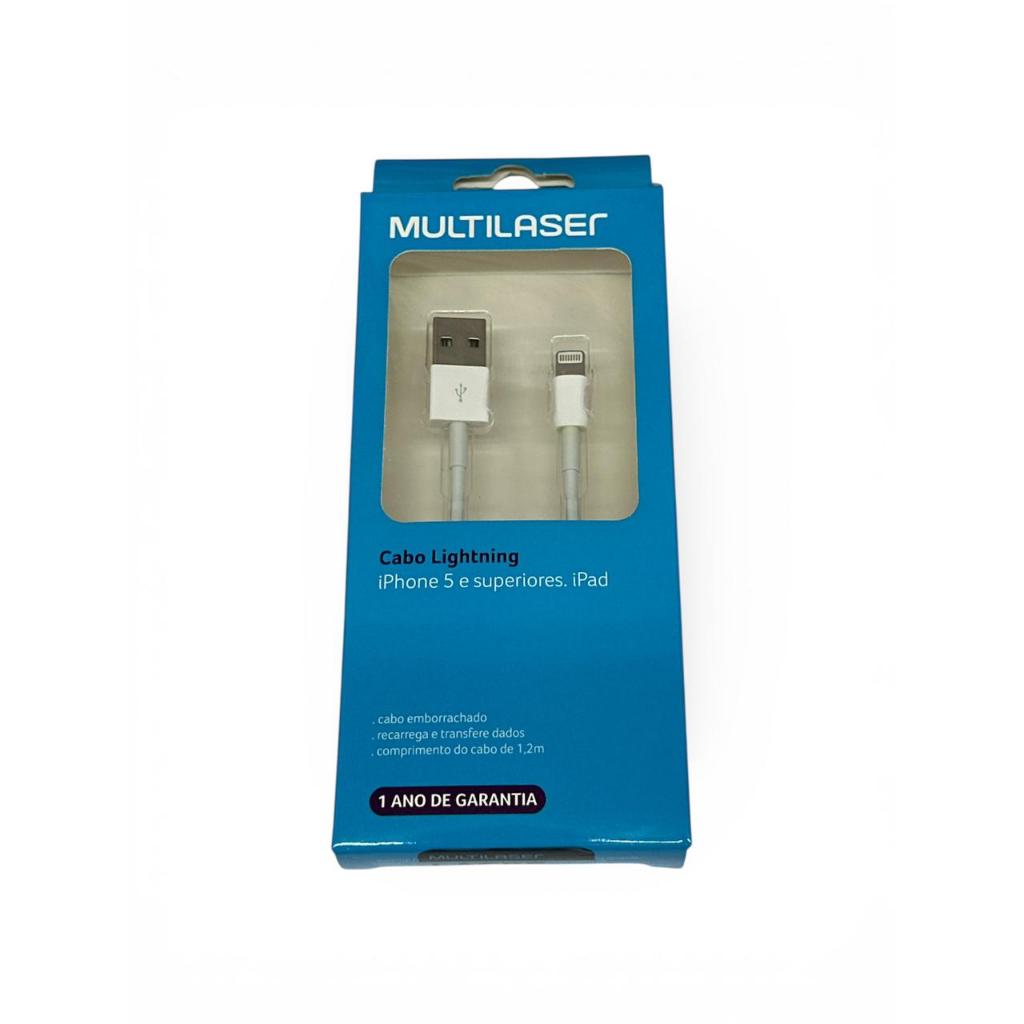 Cabo compativel Lightning USB 2.0 1,2 metros WI256 - Multilaser