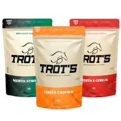 Kit com 3 Ervas Mate TROT'S 500ML - ESCOLHA SABORES