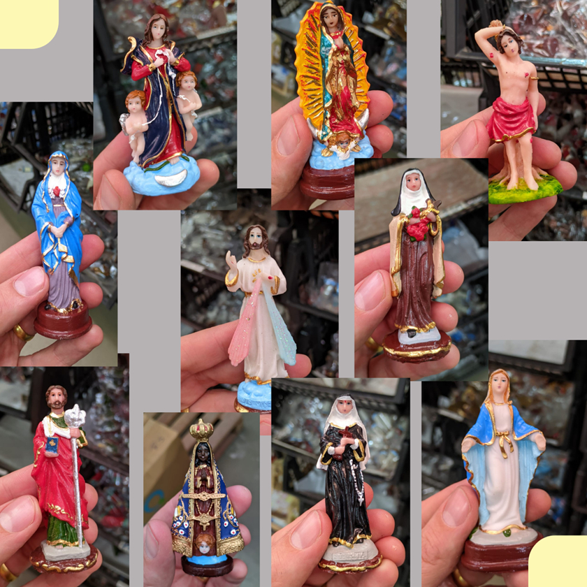 Imagens Católicas Pequenas em Resina ótima qualidade em Oferta na Shopee