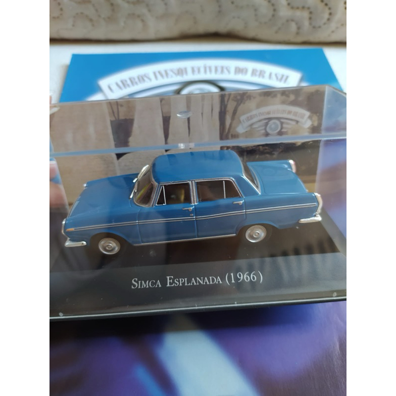 MINIATURA SIMCA ESPLANADA ANO 1966 CARROS INESQUECÍVEIS DO BRASIL PLANETA DELAGOSTINI