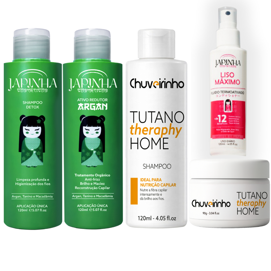 Kit Selagem Sem Formol + Kit SOS Tutano Chuveirinho | Mais Brilho, Menos Frizz e Mais Economia 💚