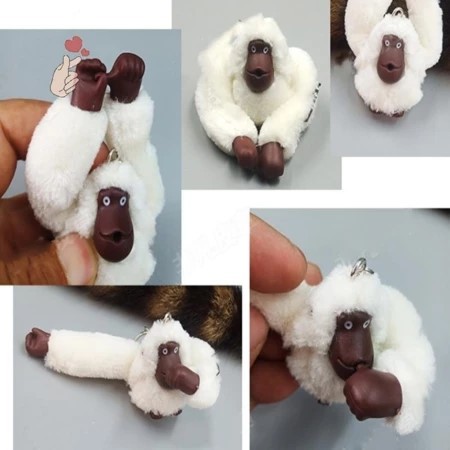 Chaveiro Macaquinho de Pelúcia Para Chaveiros / Bolsas / Mochilas / Estojo, Etc - Otima Qualidade