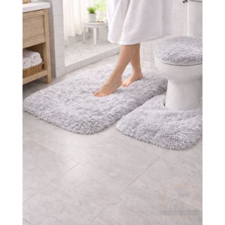 Kit Tapete De Banheiro Felpudo Elegante poliester 3pçs em Oferta na Shopee