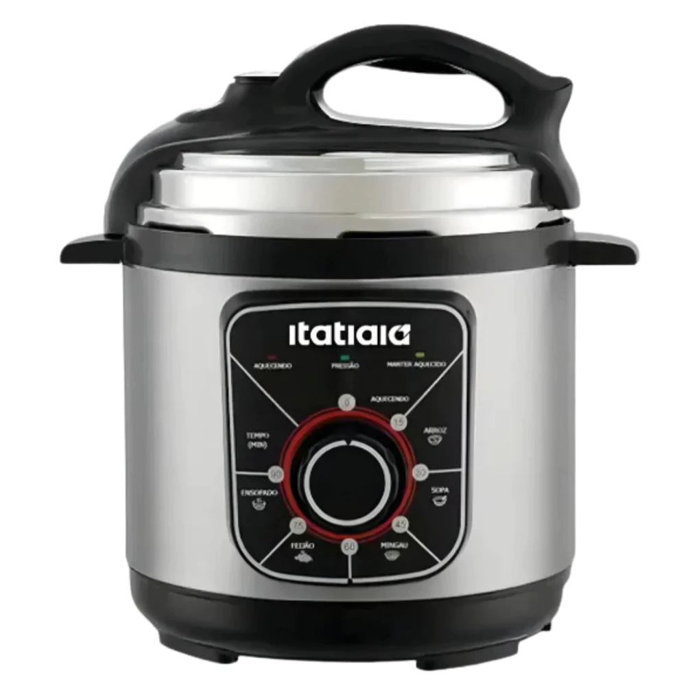 Panela de Pressão Elétrica Itatiaia Essencial 3L 700W Inox 127V – Cozinha Rápida e Segura