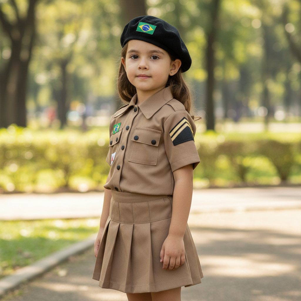 FANTASIA POLICIA MILITAR FEMININA GB INFANTIL/JUVENIL