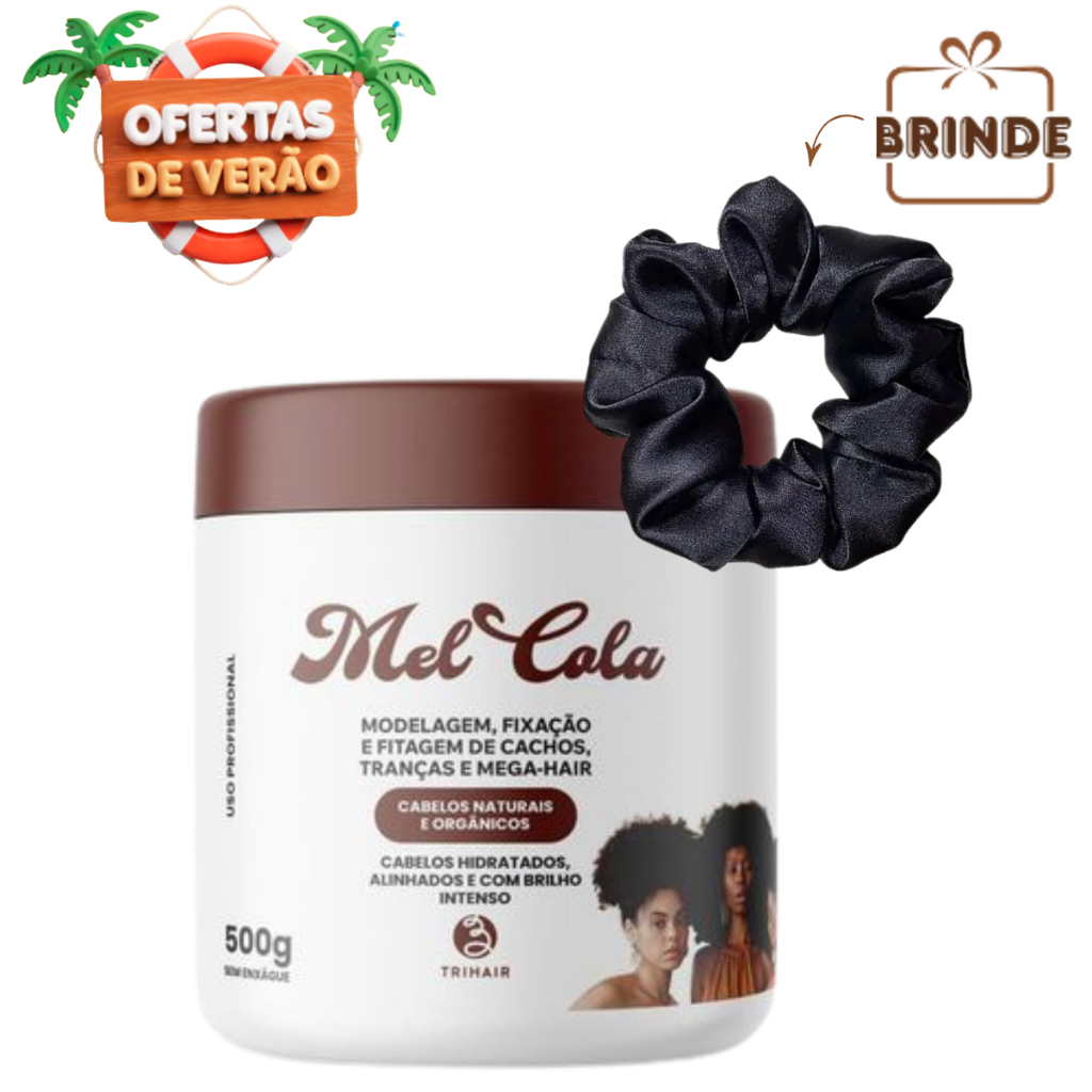 Mel Cola Trihair Cachos Naturais e Orgânicos Modelador 500g