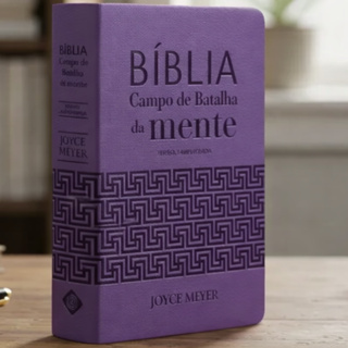 Bíblia de Estudo Campo de Batalha da Mente | Joyce Meyer | Lilás em Oferta na Shopee