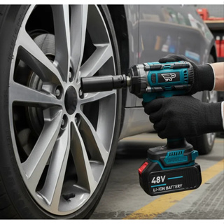 Chave Elétrica para Roda Parafusadeira Furadeira de Impacto 48V 500Nm Alta Potência Ferramenta em Oferta na Shopee