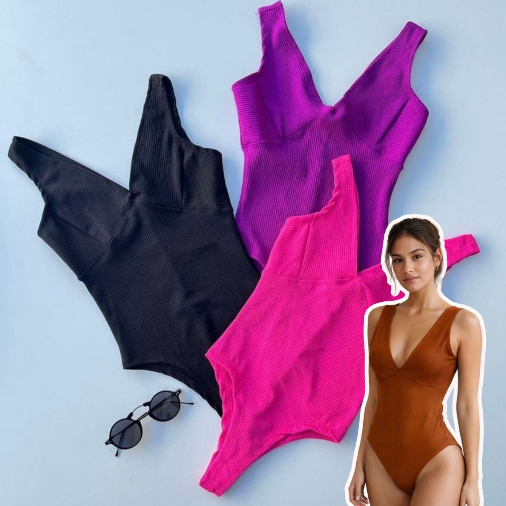 Body Feminino Regata Liso Básica Blusa Bori Bodi Bore Bory Verão Moda Blogueira Anarruga Canelado Tendencia Maiô