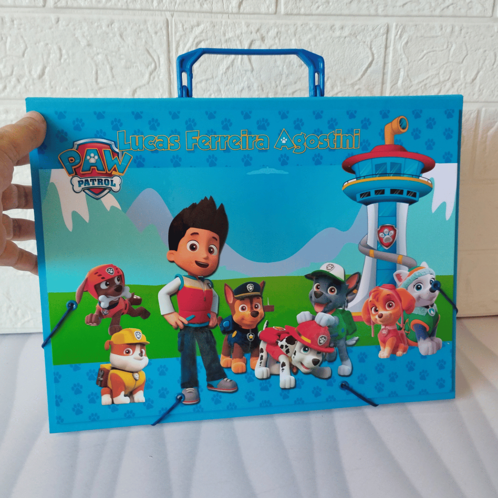 Pasta Plastica Personalizada Infantil | Escolar | Volta às Aulas | Vários Temas