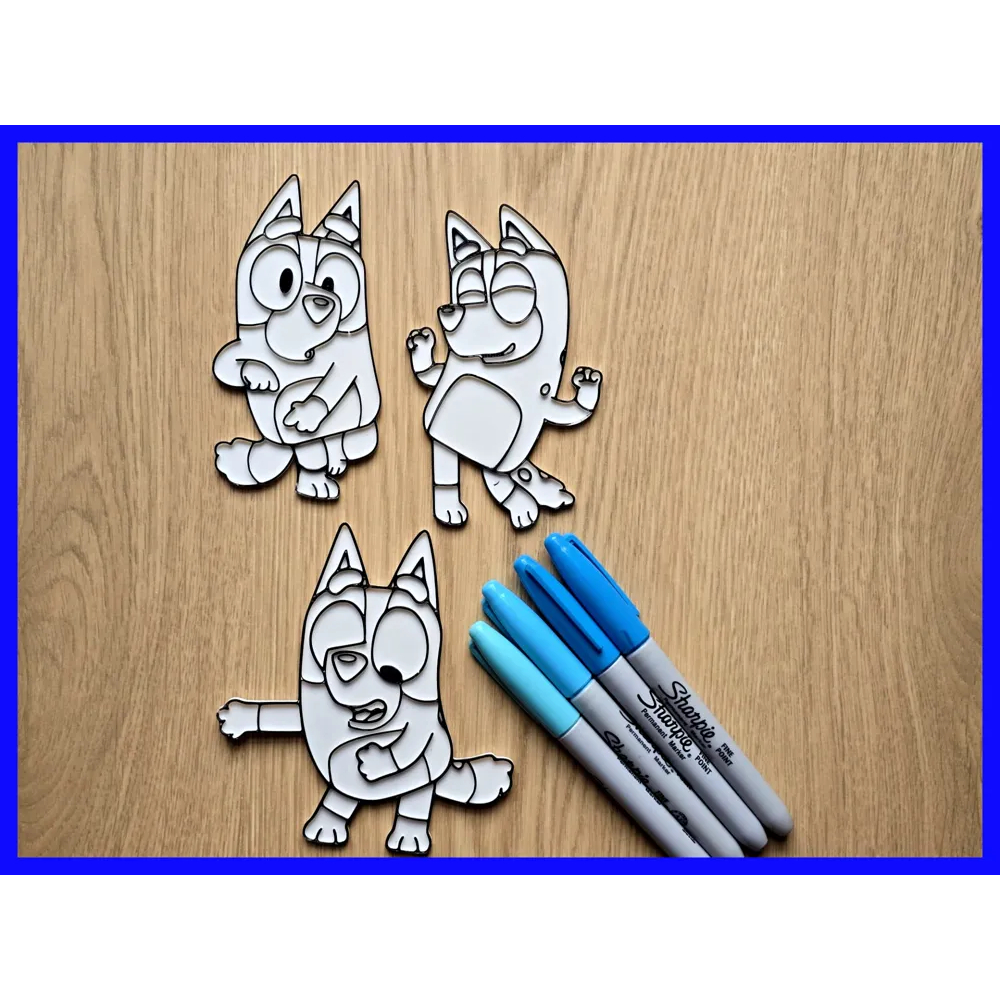 Kit para Colorir BLUEY - Presente DIY para Colorir