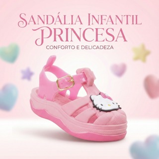 Sandália Baby Menina Pensada Para Bebes Com Caminhar Seguro Conforto Leve Para Uso Diario Infantil em Oferta na Shopee