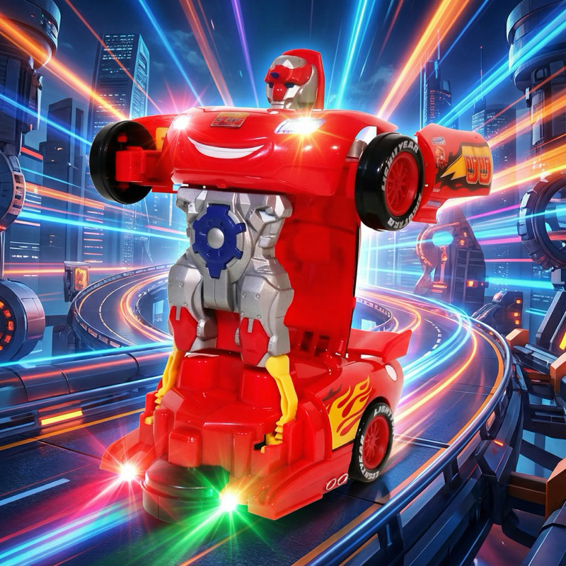 Carrinho Relâmpago McQueen Robô Transformável com Luz e Som – Brinquedo Infantil Automático 360°, Presente Menino em Oferta na Shopee