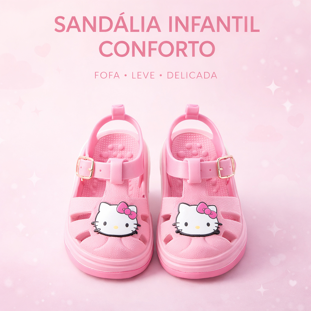 Sandália Baby Menina Com Ajuste Confortavel Para Bebes Que Estao Aprendendo A Andar No Verão em Oferta na Shopee