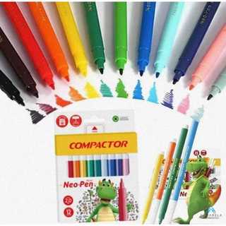Canetas Coloridas Kit Canetinhas Coloridas Canetinha12 Cores Compactor