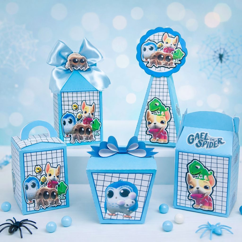 Kit Caixas Personalizados Lucas a Aranha | Lembrancinhas | Festa Infantil | Aniversário | Festa