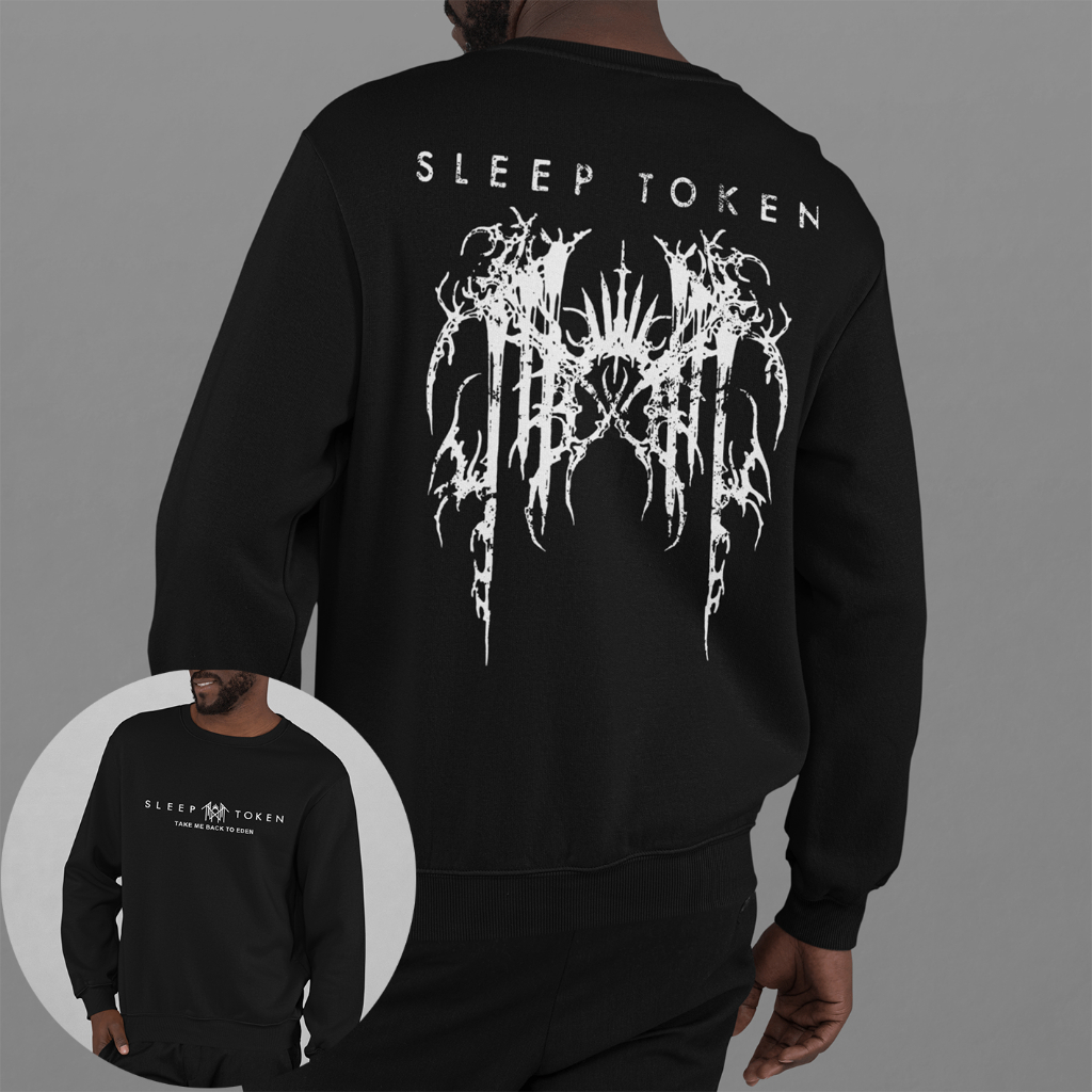 Blusa de Frio Moletom Gola Careca Sleep Token Take Me to Eden Banda de Rock N Roll Álbum Moon
