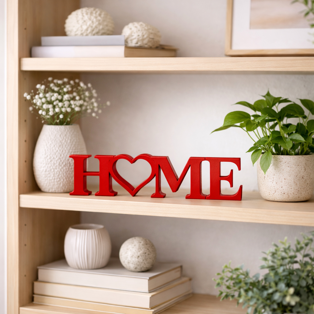 Letreiro HOME Decorativo de Luxo – Peça Moderna para Sala e Quarto | Decore com Estilo -  Casa Bonita - varias cores em Oferta na Shopee