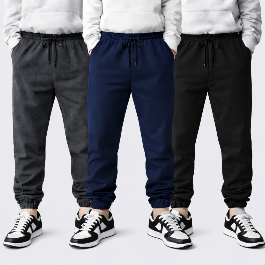 Kit 3 Calças De Moletom Jogger Masculino Academia Treino Casual Flanelada Dia a Dia Promoção em Oferta na Shopee