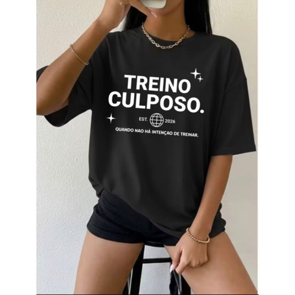 Camiseta Tshirt Treino Culposo Versão 2026 Academia Musculação Fitness CAMINHADA.