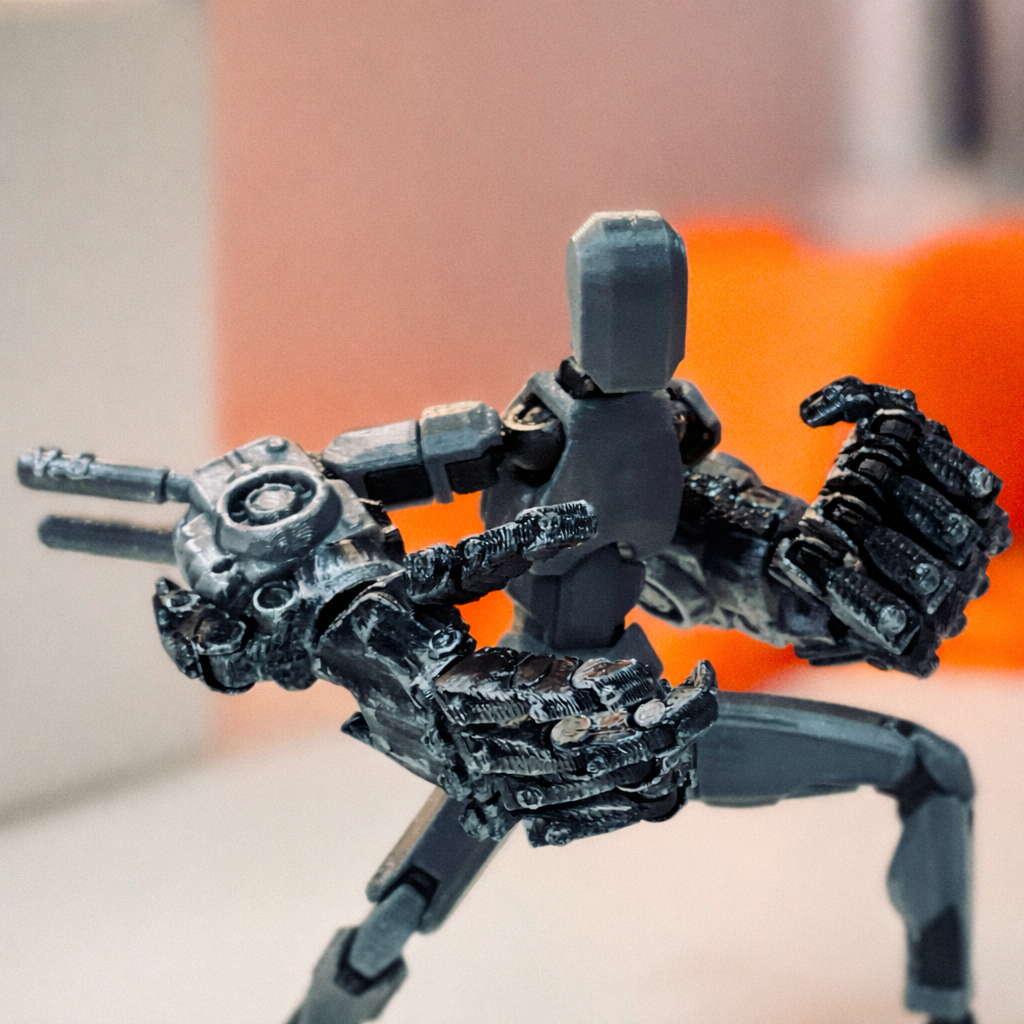 Boneco Articulado 3D Dummy 13 com Luva Gigante com Articulações Móveis