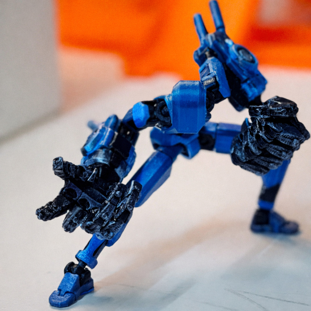 Boneco Articulado 3D Dummy 13 com Luva Gigante com Articulações Móveis — imagem 2 de 2