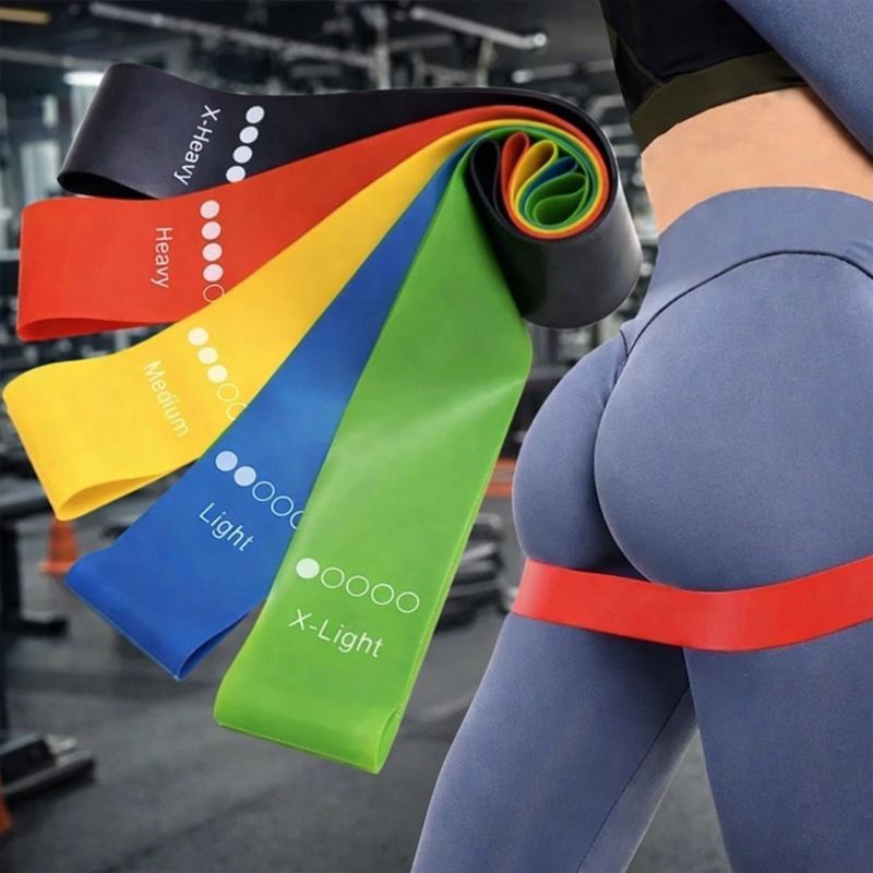 Kit 5 Faixas Elásticas Mini Band Exercícios em Oferta na Shopee