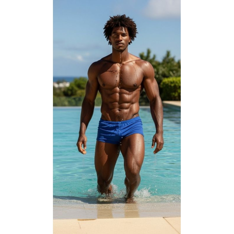 Sunga Boxer de sol Masculina Praia Verão Fitness Microfibra