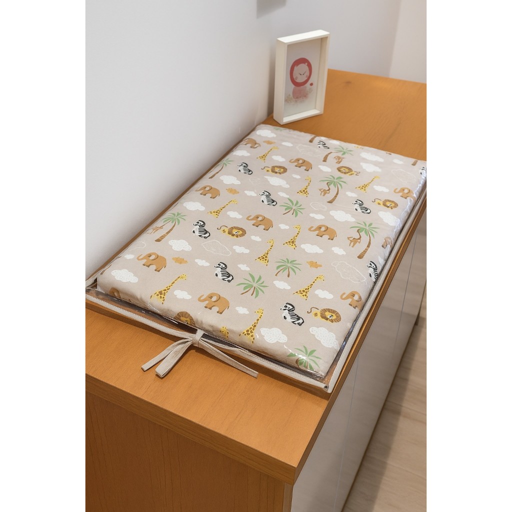 Trocador de Cômoda Anatômico de Fraldas Para Bebe Enxoval Menina Menino Rosa Azul