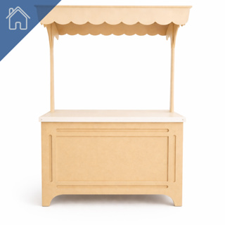 Barraquinha de Festa Decorativo em MDF Cru para Mesa de Doces e Aniversário em Oferta na Shopee