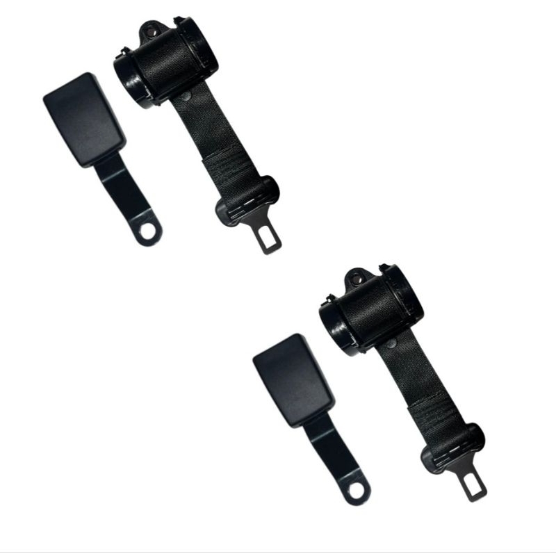 PAR CINTO RETRÁTIL 2 PONTAS + HASTE DIANTEIRO UNIVERSAL em Oferta na Shopee