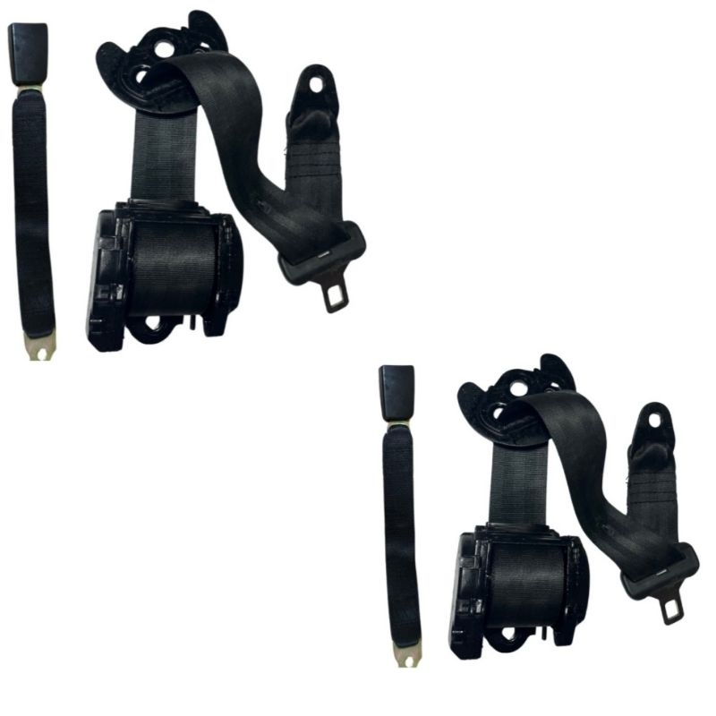 PAR TRASEIRO CINTO RETRÁTIL 3 PONTAS COM FÊMEA TRASEIRO UNIVERSAL em Oferta na Shopee