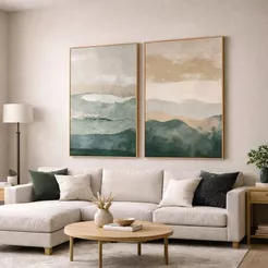 Kit Quadros Decorativos 50x70 Moldura Abstrato Moderno Luxo Sala Quarto