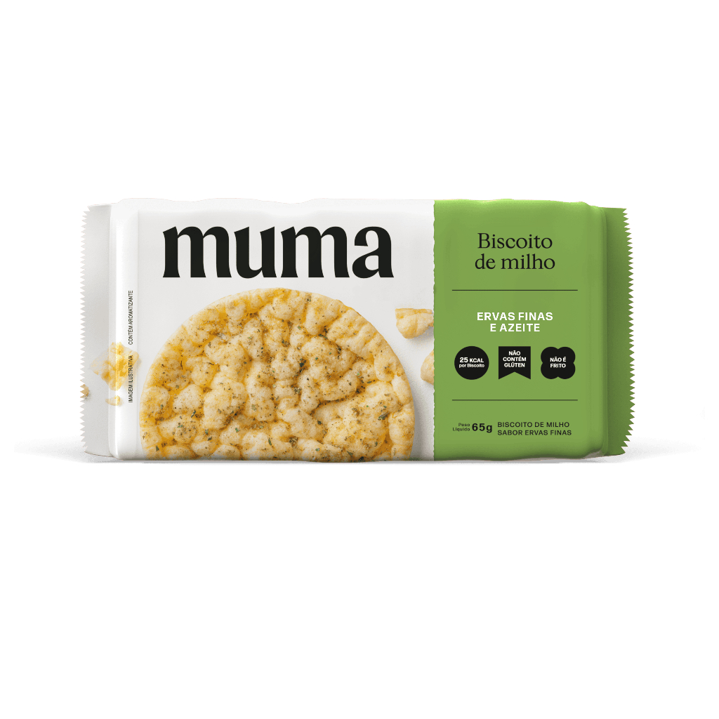 Baggio Café Muma Snacks Biscoito de Milho Ervas Finas e Azeite 65g - Pacote com 10 Biscoitos em Oferta na Shopee