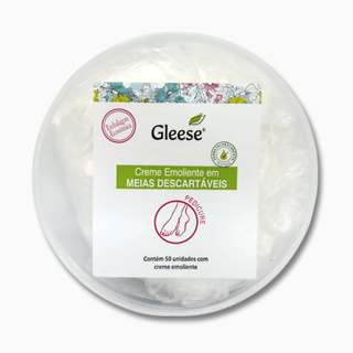 Sapatilhas Descartáveis com Creme Emoliente em pote com 50 unidades - Gleese em Oferta na Shopee
