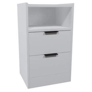 Mesa De Cabeceira VOXA Móveis Mdf 60x30cm - 1 Uni. Branco Com Fundo em Oferta na Shopee