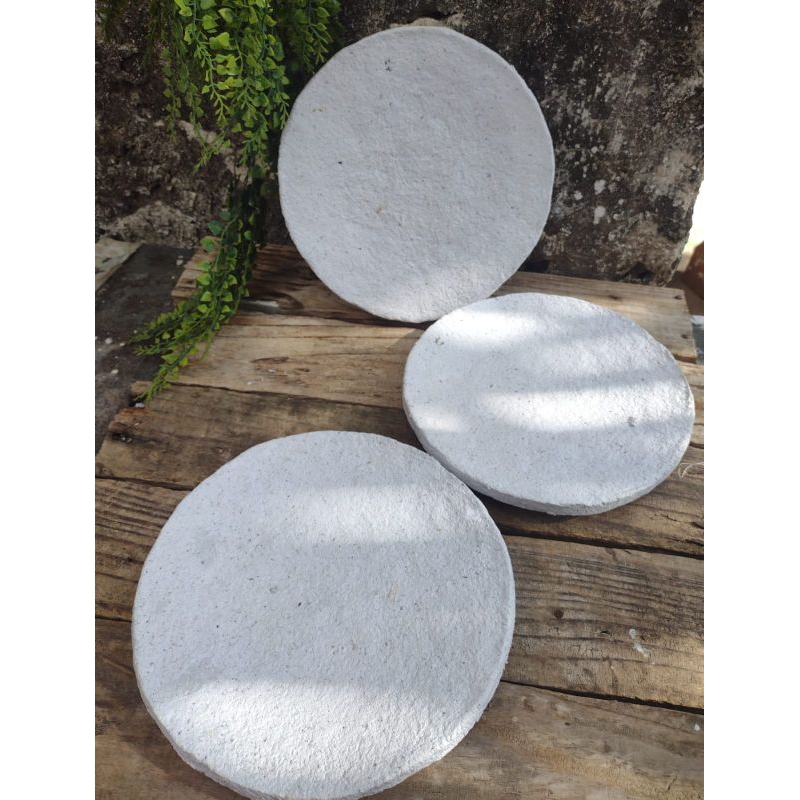 kit 3 pratos para pintura de papel reciclado, Biodegradável.