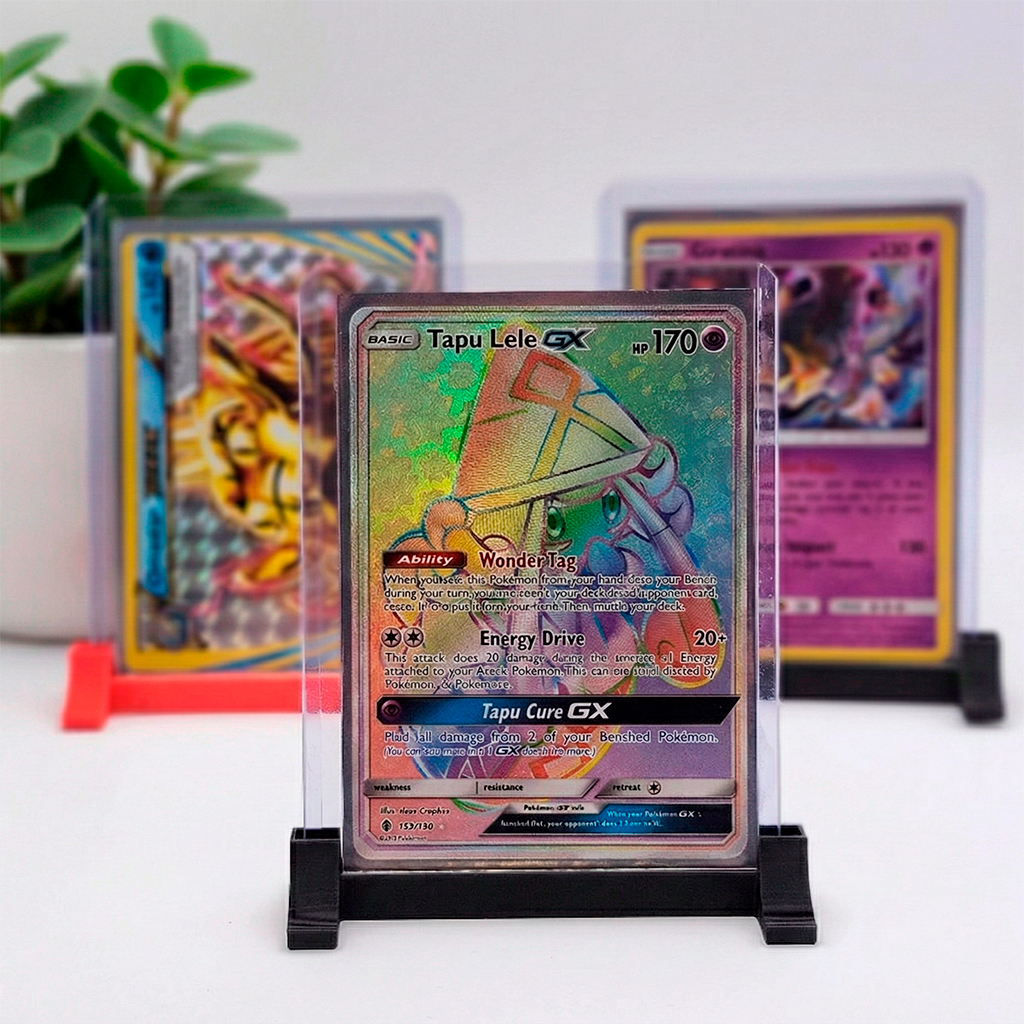 Suporte para Cartas Pokémon TCG | Display Expositor | Ideal para Cartas GX, EX e Full Art