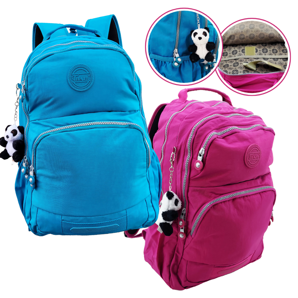 Mochila Escolar Universitária Impermeável com Compartimento para Notebook Tegaote