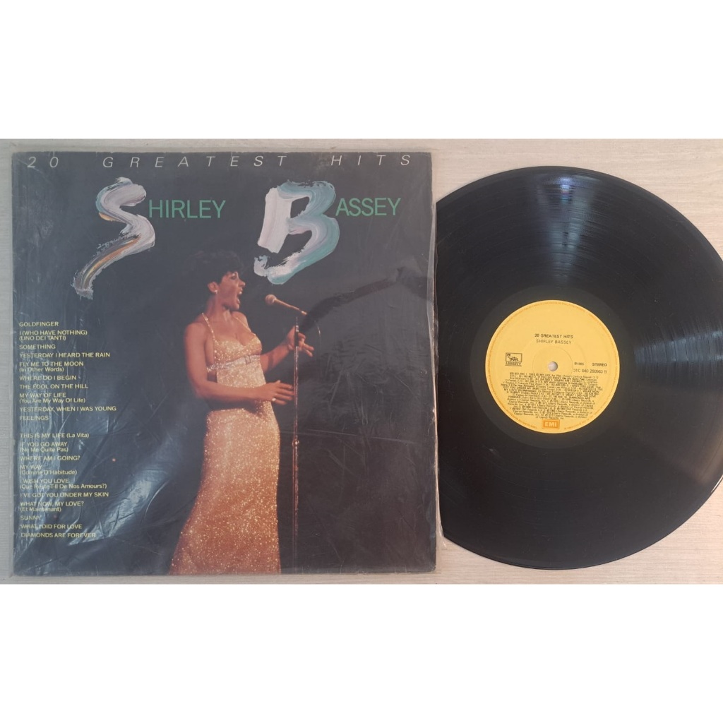 Disco Vinil Lp - Shirley Bassey - 20 Greatest Hits