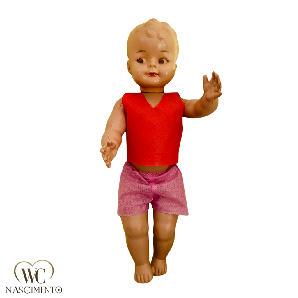 Boneco de Plástico Bonecão Dedé Anos 80 Modelo Antigo Brinquedo p/ Crianças e Bebês 53cm