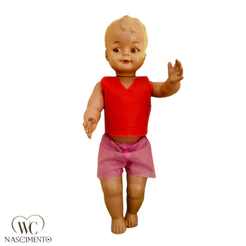 Boneco de Plástico Bonecão Dedé Anos 80 Modelo Antigo Brinquedo p/ Crianças e Bebês 53cm