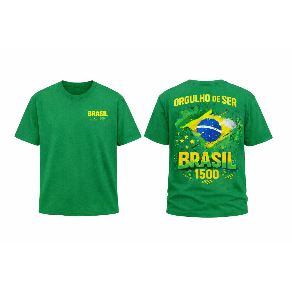 Camiseta Brasil Para Copa 2026 Unissex Moderna Estilo