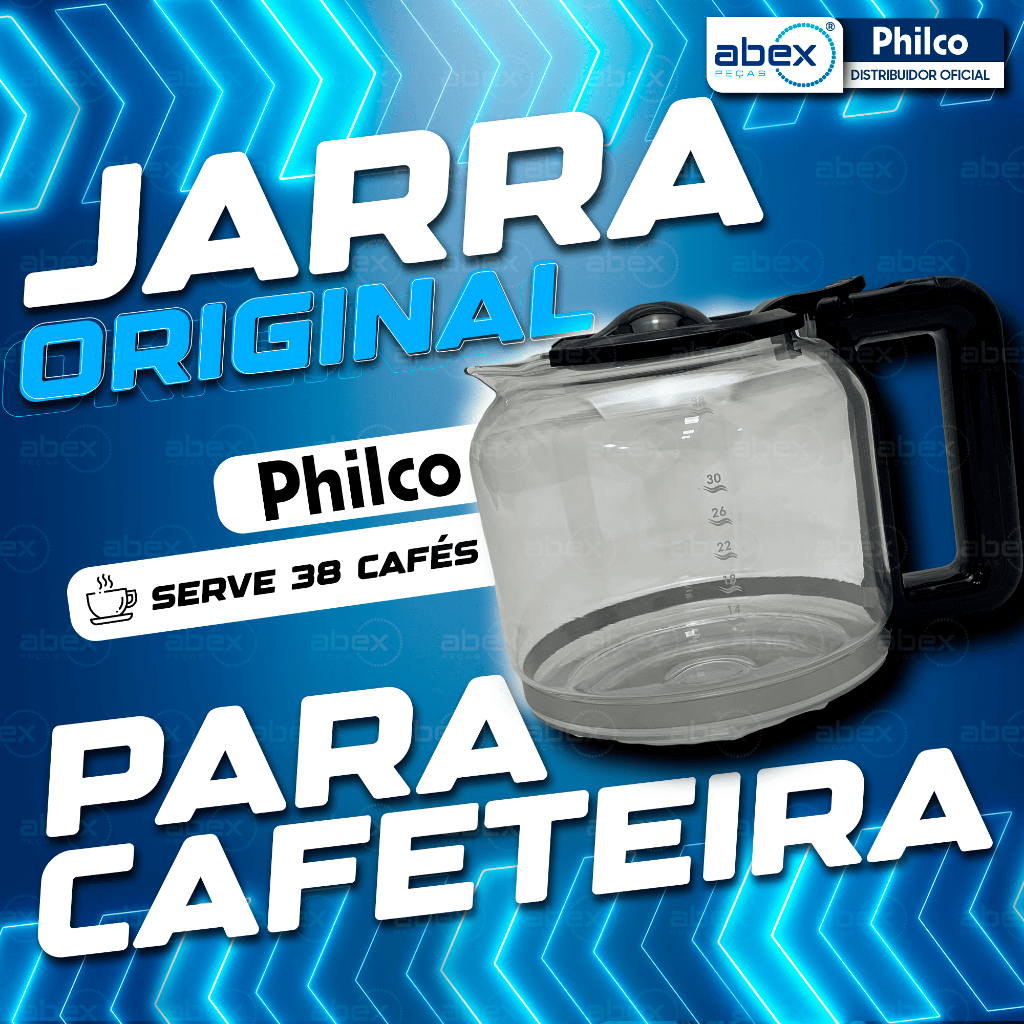 Jarra Cafeteira Philco PCF38D Platinum PCFD38 PCFD38CH Touch 1,5L 38 Xícaras Preto 761321 Original