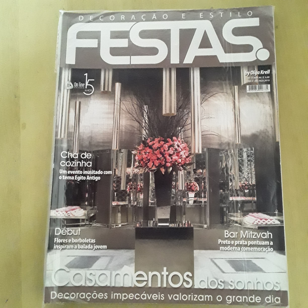 PL46 REVISTA FESTAS DECORAÇÃO E ESTILO Nº11 2010 CASAMENTOS DOS SONHOS
