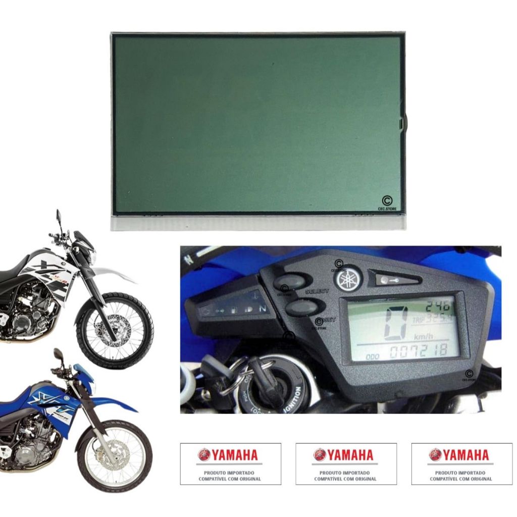 Display Lcd Do Painel Da MOTO Yamaha Xt 660 r - 2004 ATÉ 2018