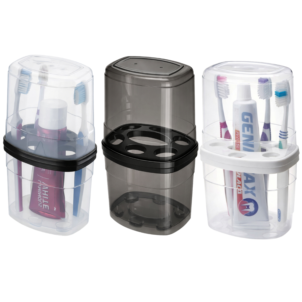 Porta Escovas com Tampa Nitron
