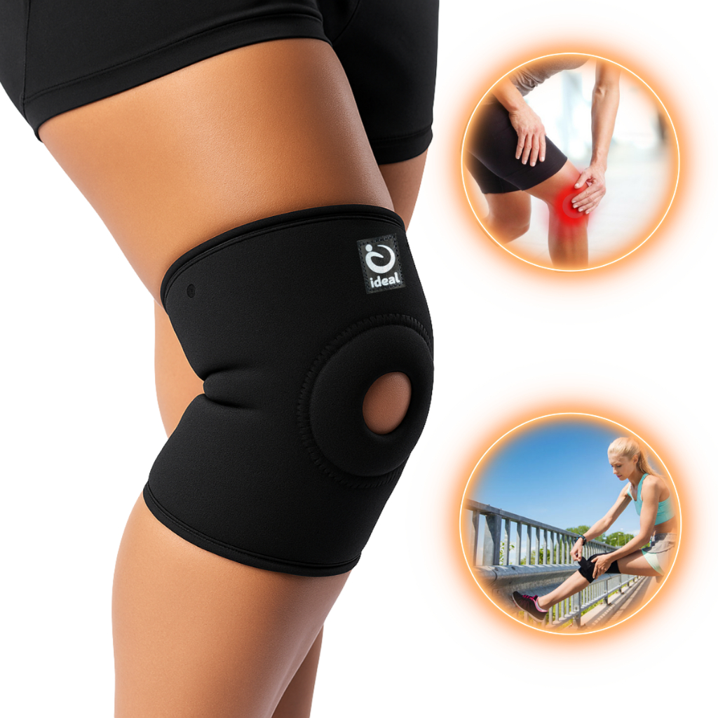 Joelheira Neoprene Ortopédica Compressão Proteção Corrida Exercício Esportes em Oferta na Shopee