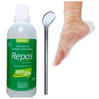 Kit Amaciante de Cutículas e Calos Repos + Espátula 222 + 5 Botinhas em Oferta na Shopee
