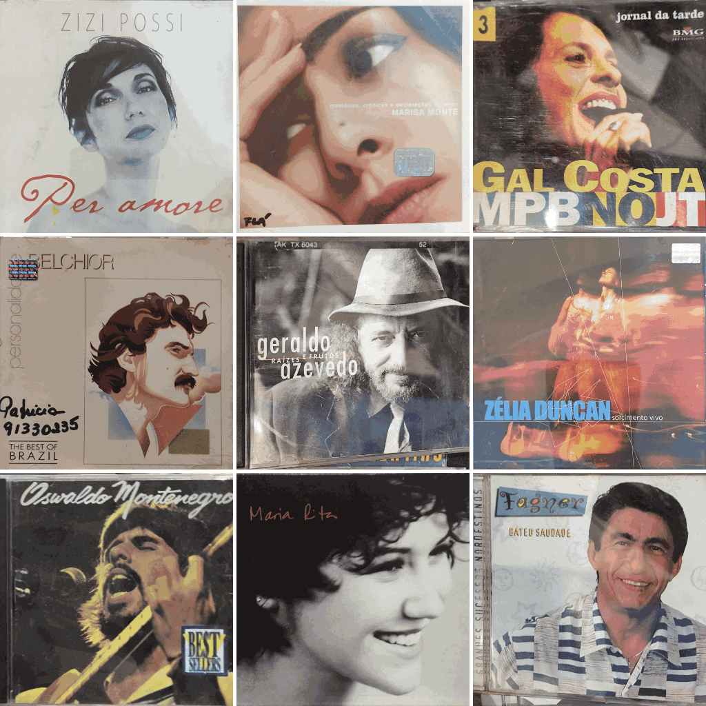 CDS MPB - Diversos artistas - Zizi possi, Zélia Ducan, Zé ramalho, João Bosco, João Gilberto